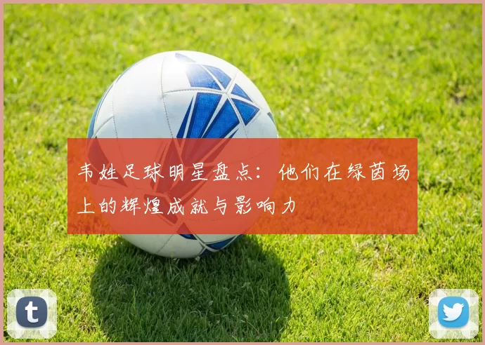 韦姓足球明星盘点：他们在绿茵场上的辉煌成就与影响力